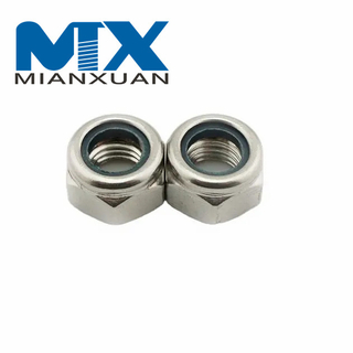 Tuercas de bloqueo hexagonales con inserto de nailon Tuercas DIN985