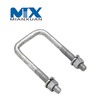 Inoxidable A2 A4 304 316 A2-70 A4-80 Sujetador de perno en U con tuerca hexagonal DIN3570 M12 M14 M16 M20