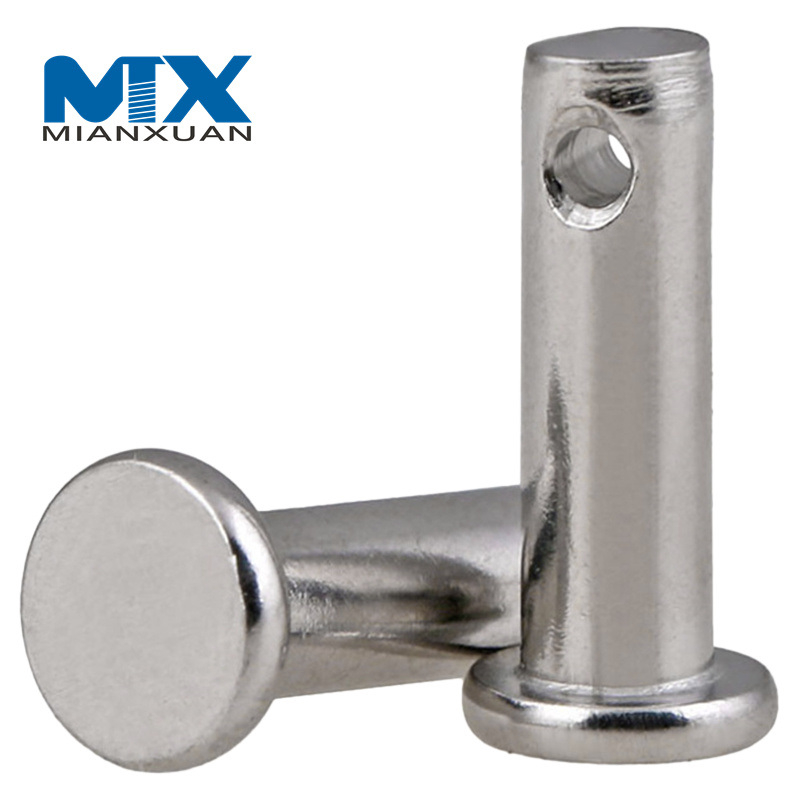 DIN1444 Acero inoxidable 304 316 3 mm 4 mm 5 mm DIN1444 Pasador de horquilla con orificio