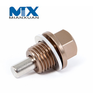 Tornillo con tapón macho para tubo conector hexagonal de óxido negro de alta resistencia a la tracción