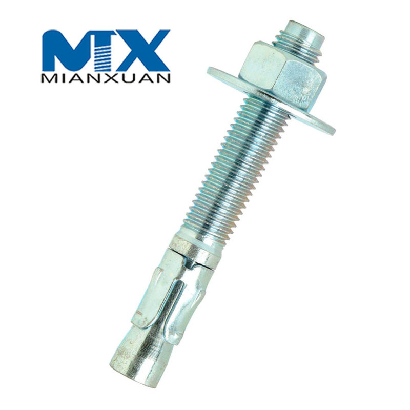 Anclaje blanco de la manga del galvanizado del tornillo del grado 4,8 del acero de carbono real de la fábrica