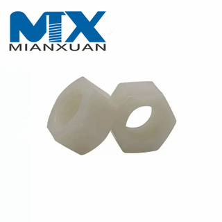 Tuercas hexagonales de nailon y poliamida plástica Tuercas de plástico