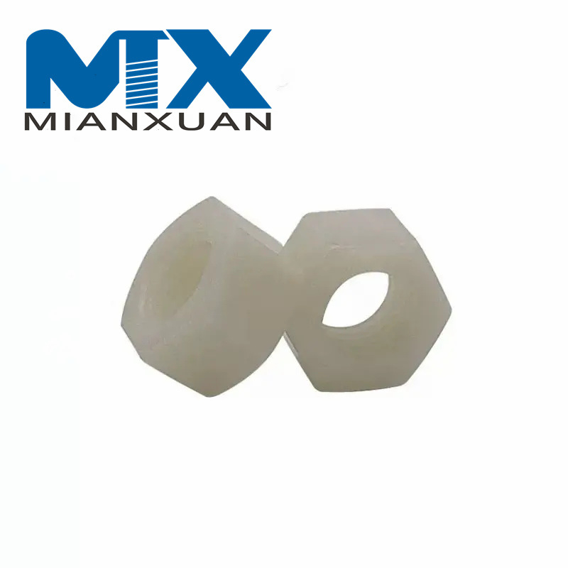 Tuercas hexagonales de nailon y poliamida plástica Tuercas de plástico