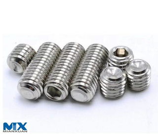 Tornillos de fijación hexagonales de acero inoxidable con punta de copa
