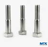Pernos hexagonales de acero inoxidable con rosca parcial