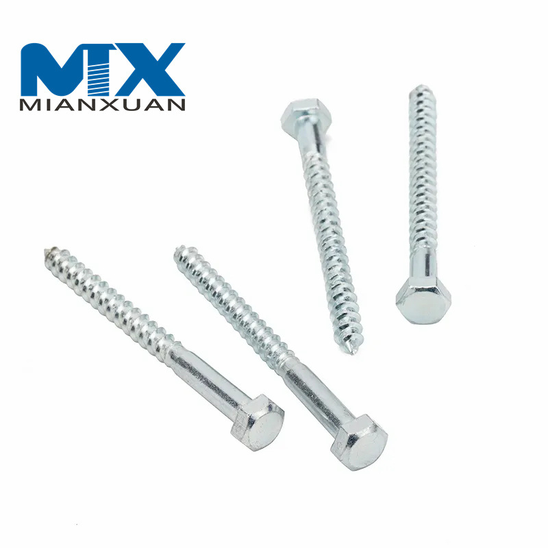Tornillo de cabeza hexagonal DIN571 Tornillo para madera