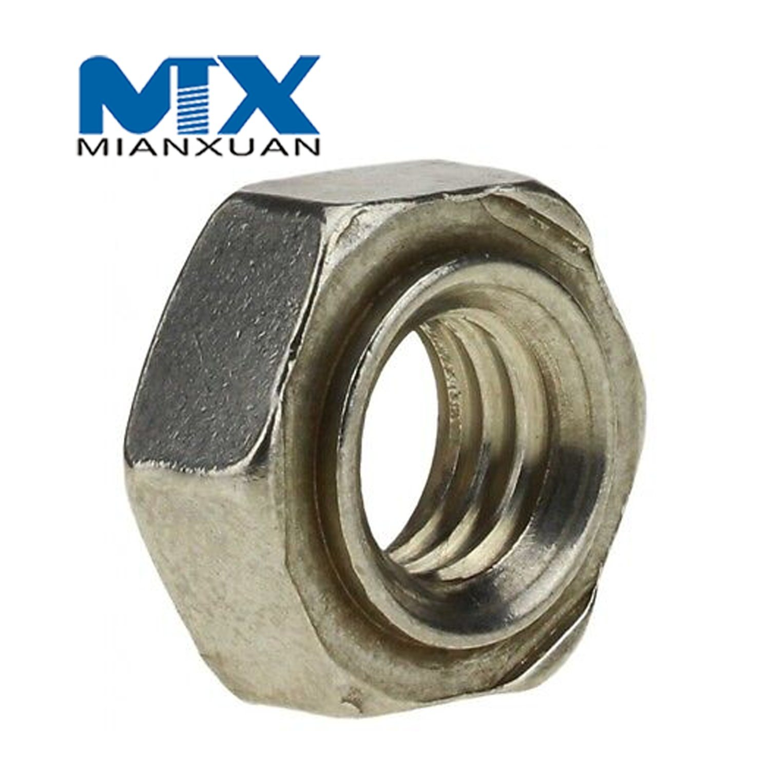 Llano estándar del negro del fabricante del acero de carbono de la nuez de la soldadura de la nuez de la soldadura del hex. DIN929