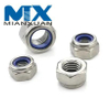 Fabricantes chinos Acero al carbono SS304 Inserto de nailon Tuerca de seguridad hexagonal DIN985
