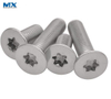 Tornillos de cabeza plana avellanada con casquillo hexalobular