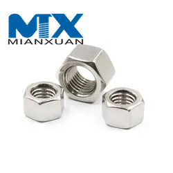 Tuerca hexagonal de acero inoxidable DIN934 A2-70 A4-80