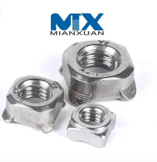 Tuerca de soldadura cuadrada de acero inoxidable DIN928