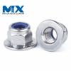 Tuerca de seguridad de nailon con brida hexagonal