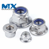 Tuerca de seguridad de nailon con brida hexagonal