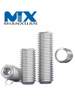 Tornillos de fijación hexagonales de rosca completa con punta plana
