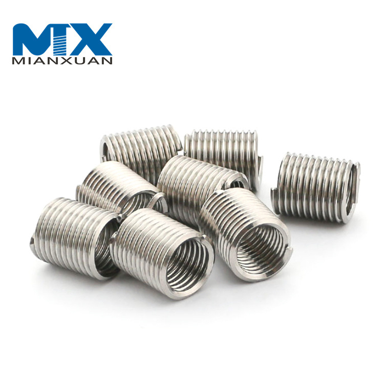 Kit surtido de insertos de hilo de alambre de bobina de acero inoxidable M3 * 0,5 * 2D DIN8140