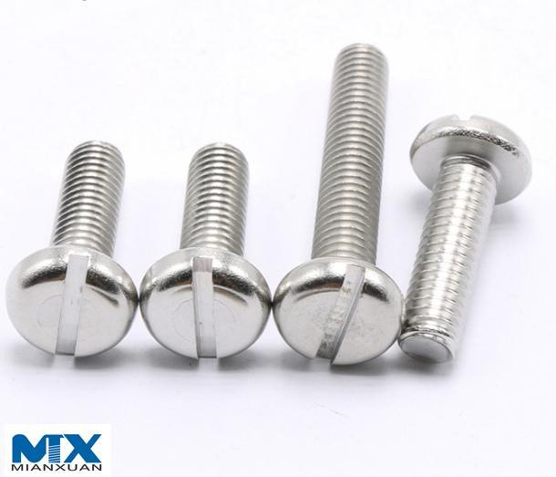 Tornillos con cabeza tipo queso ranurada—Producto Grado a