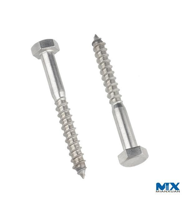Tornillos de entrenador hexagonales de acero inoxidable