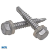 Tornillos perforadores de cabeza hexagonal con rosca roscadora con collar