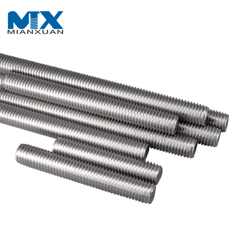 4,8 8,8 10,9 Barra roscada completa de acero inoxidable SS304 DIN976-1 Varillas de rosca