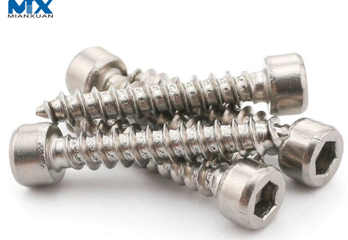 Tornillos para madera con cabeza hueca hexagonal