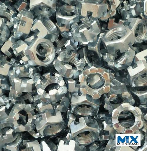 Tuercas pesadas ranuradas hexagonales Serie en pulgadas