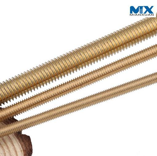 Varillas roscadas de latón para construcción