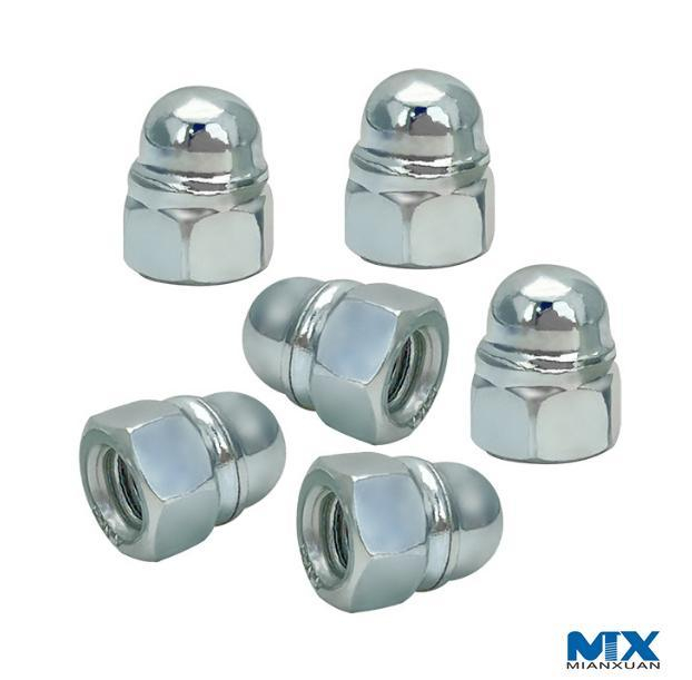 Tuercas ciegas abovedadas hexagonales de tipo par predominante