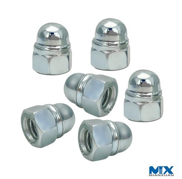Tuercas ciegas abovedadas hexagonales de tipo par predominante