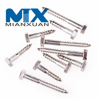 Tornillos para madera con cabeza hexagonal Tornillo de cabeza hexagonal