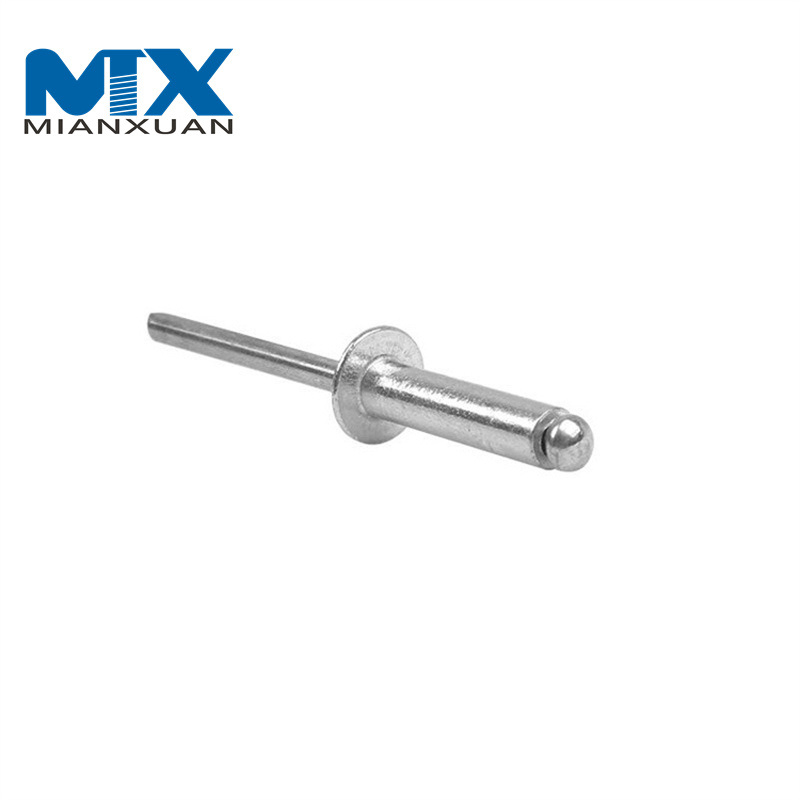 Remache ciego de extremo cerrado sellado con remache pop plano de acero de aluminio DIN7337
