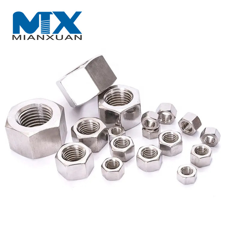 Tuerca hexagonal de acero inoxidable DIN934 SS304 SS316