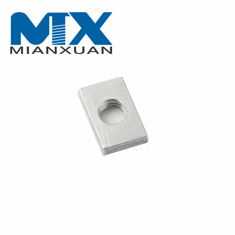 Tuerca rectangular cuadrada plana rectangular