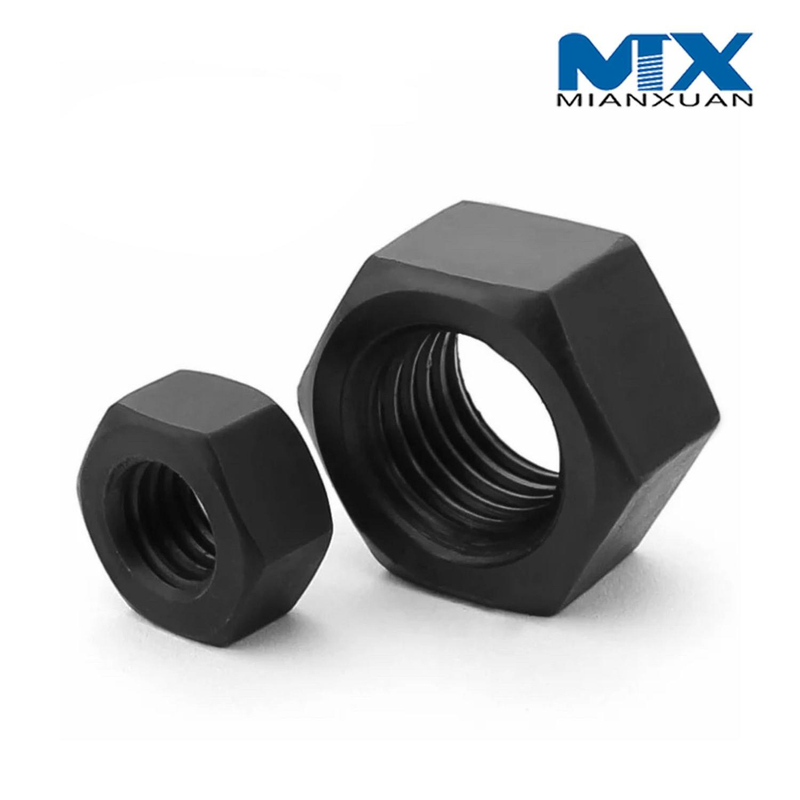 ANSI ASME Tuerca hexagonal Acero al carbono Fabricante estándar Zinc negro