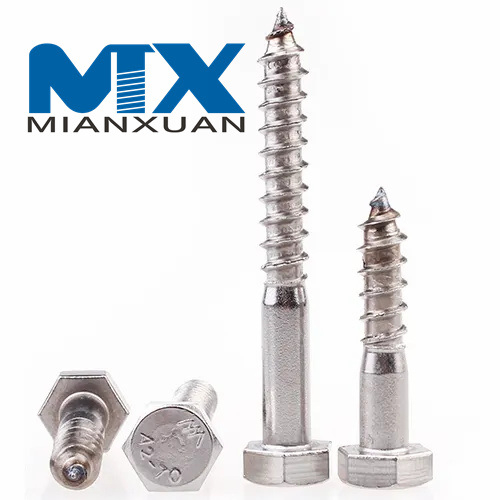 Tornillos para madera con cabeza hexagonal DIN 571