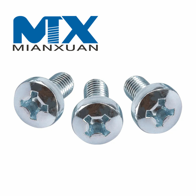 Tornillos de máquina con tornillo cruzado Phillips Pan Head DIN7985
