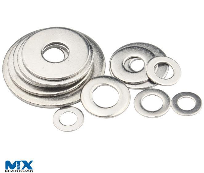 Arandelas planas de acero inoxidable para pernos
