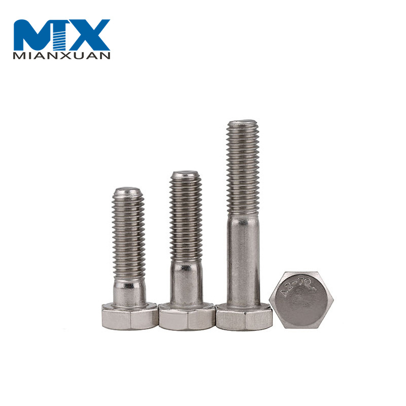 El mejor perno de cabeza plana hexagonal estándar DIN933 Pernos hexagonales de alta resistencia 8,8