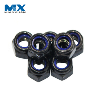 DIN985 Métrico Unc Acero al carbono Acero inoxidable Zincado Tuerca de bloqueo de nailon DIN985