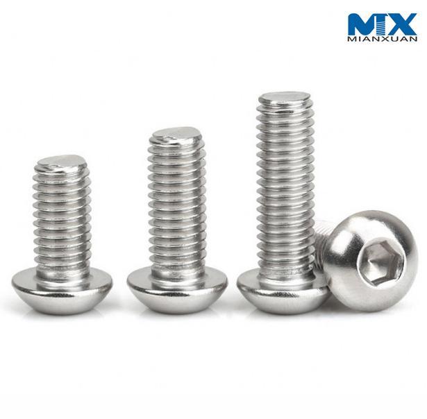 Tornillos de cabeza de botón hexagonal con collar
