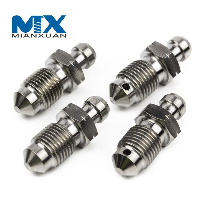 Tornillo de pezón de purga de pinza de titanio resistente a la corrosión M7 M8 M10 para motocicleta