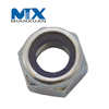 DIN985 Tuerca de inserción de nailon hexagonal Tuerca autoblocante DIN 985 Acero al carbono 4,8 8,8 10,9 12,9 M12 M14 M16 M20 Geomet en escamas de zinc Dacrome Ruspert