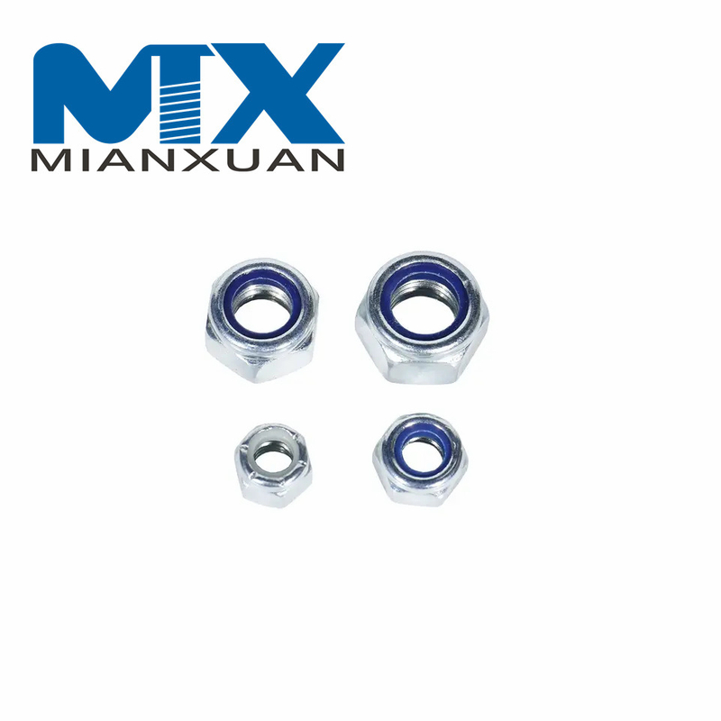 Tuerca de seguridad de nailon DIN985 de acero inoxidable 304 de alta calidad