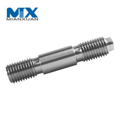 Acero inoxidable 304 A2 Espárragos de rosca métrica Acme de doble extremo de acero derecho izquierdo M16 DIN938 DIN939