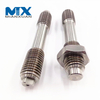 Acero inoxidable 304 A2 Espárragos de rosca métrica Acme de doble extremo de acero derecho izquierdo M16 DIN938 DIN939