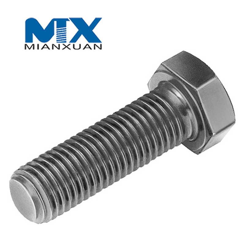 Acero al carbono 4,8 8,8 10,9 12,9 Perno hexagonal de acero dulce DIN933 Perno hexagonal 933 M24 M30 M36 M42 M48