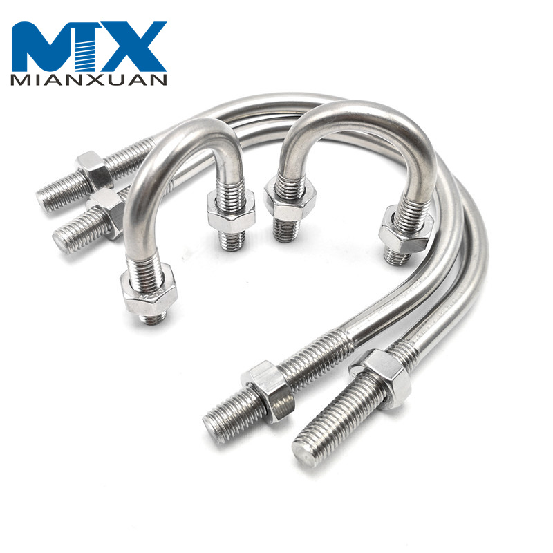 Perno en U OEM para autopartes de acero inoxidable 304 316 de alta resistencia