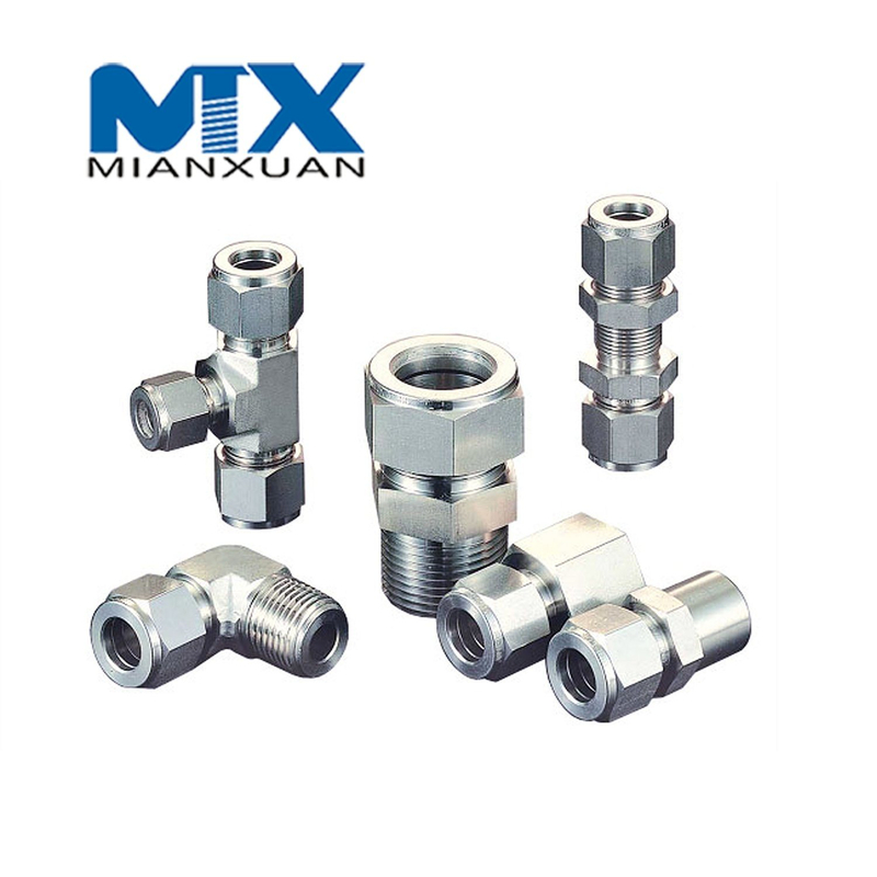 Adaptador de acoplamiento de conector métrico hidráulico giratorio de codo de 3/4 Bsp de acero inoxidable