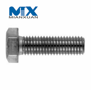 Perno hexagonal DIN933 M8 con acabado negro