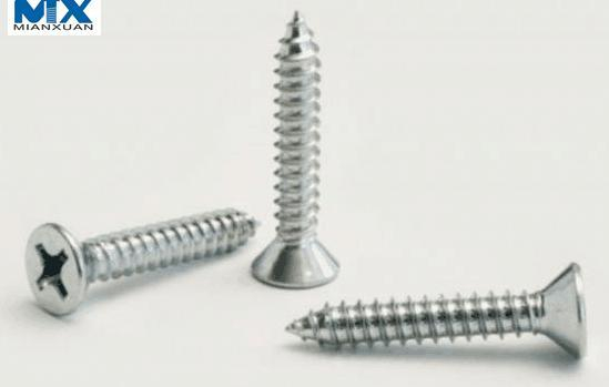 Tornillos autorroscantes de cabeza plana