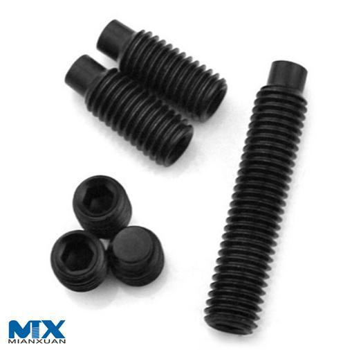 Tornillos de fijación hexagonales de acero inoxidable con punta de perro